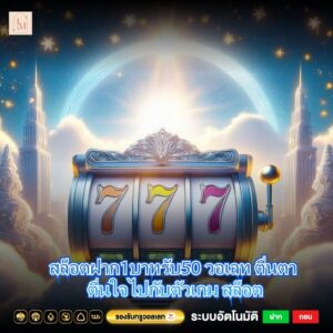 สล็อตฝาก1บาทรับ50 วอเลท ตื่นตา ตื่นใจไปกับตัวเกม สล็อต
